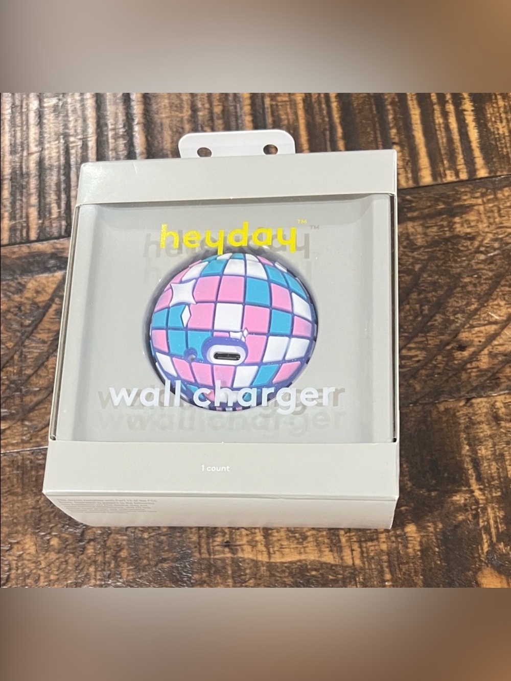 Heyday Pastel Checkered Wall Charger